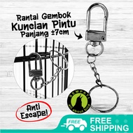 SEMPATI  Rantai Gembok Silver Pengunci Sangkar Burung Murai Lovebird Kacer Kenari Rantai Kunci Kanda