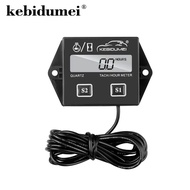 Kebidumei Digital Engine Tach Hour Meter Tachometer Gauge Engine RPM LCD Display Waterproof For Moto Marine Chainsaw Pit Boat