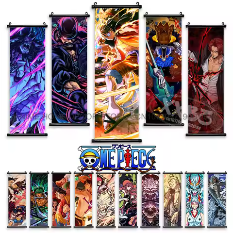 ONE PIECE Poster Aokiji Kuzan Anime Home Decoration Monkey D. Luffy Wall Art Roronoa Zoro Scroll Pic