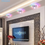 FISHSTICK Balcony lamp, 220V 3W LED Ceiling Lights, Multicolor Downlight Aisle Flush Surface Mounted