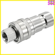 【】Hydraulic Quick Connect Coupler Set Carbon Steel G1/8 Female Pipe Fitting