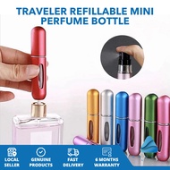 Mini Perfume Bottle 5ml - Refillable, Travel Aluminum Spray Atomizer