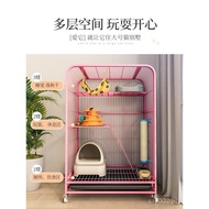 Sangkar Kucing Villa Ruang Bebas Besar Rumah Sangkar Kucing Dalaman Besar dengan Tandas Kucing Binat