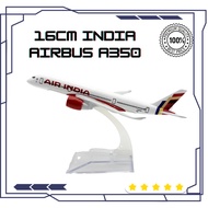 16cm India Airlines Airbus A350 Diecast Plane Model Aircraft Collectible Toy Aviation Collection