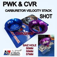 PWK CVR CARBURETOR VELOCITY STACK SHOT NLK 50MM 55MM 57MM VELOCITY NLK
