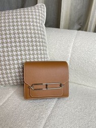 Hermes Mini roulis❣️二手 金棕色 銀扣 Ec