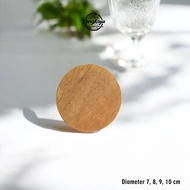 Wooden Coaster 8 cm Natural Wooden Coaster Wooden Coaster
