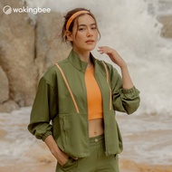 Wakingbee by Mark Kim Track Jacket (Forest) เสื้อแจ๊คเก็ต ออกกำลังกาย ผ้ากันยูวี แห้งไว ทรงสวย มีซิป