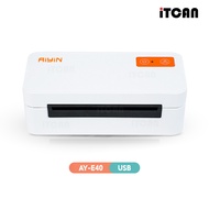 iTCAN เครื่องพิมพ์ฉลากสินค้า E40 เครื่องพิมพ์ความร้อน เครื่องปริ้นสติ๊กเกอร์ Thermal Printer