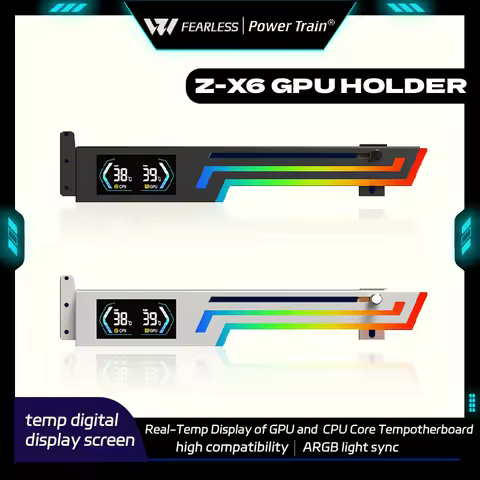 Power Train Z-X6 ARGB Smart temperature display GPU and CPU core temp 5V3PIN Adjustable height compu