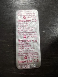 Synovia Imovane 7.5 Zopiclone BP 7.5mg tablet.