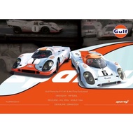 Sparky Sparky Porsche Bay Oil Set 1/64 Gulf 917#1#6 Alloy Car Model