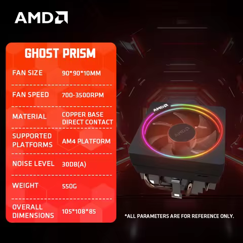 AMD Ryzen Original Heat Sink Wraith Spire/Prism/Stealth Ghost Prism RGB Heat Sink Ghost Prism (RGB C