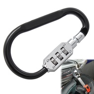 【Expert Recommended】 Black Helmet Security Lock T-Bar 3-Digit Combination For Harley Honda Yamaha In