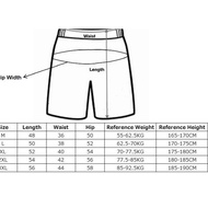 2 in 1 MMA Gym Bicycle Running Shorts for Men Running Gym Shorts - Abuabu Light, M