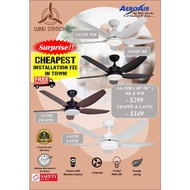 [FREE DELIVERY] AEROAIR AA-528I 48inch/56inch DC Motor Ceiling Fan with LED Light and Remote Control