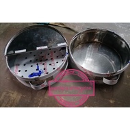 ♞14" 2layer Round Siomai / Siopao steamer stainless quality