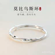 New Gift9999Gift for Girlfriend Couple Silver Bracelet Female Pure Silver Mobius Genuine Solid Silve