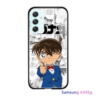 Glass Ốp Lưng Cho Samsung Galaxy A34 5G A54 5G Anime Chống Sốc Cho Nữ Ốp Thám Tử Conan Nữ Ốp Kín Jim