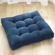 Inyahome Floor Pillow Square Meditation Pillow for Seating on Floor Solid Thick Tufted Seat Cushion 