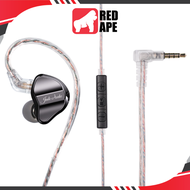 FiiO JadeAudio JD1 Dynamic Driver In-Ear Monitors with Mic: High Performance for Sports Gaming Earph