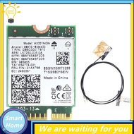 [Hmou] AX201 AX201NGW WiFi Card with 2XAntenna M.2 CNVio2 2.4 Ghz/5Ghz