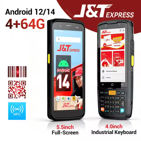 PDA Terminal Android 14 WIFI Bluetooth Handheld Data Collector with NFC GPS 1D 2D Barcode Scanner Re