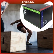 [LovoskiacMY] Plyometric Jump Box Jumping Agility Box Step Up Box for Workout Gym Fitness