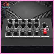[lzdxwcke2] 10 Channel Audio Mixer 5 in 1 Out Compact Audio Mixer for Bass Guitars