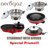 Electric Steamboat / Induction Cooker with Hotpot Promo ( Hotpot / Mookata / BBQ Grill / CNY )