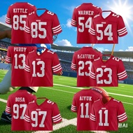 24-25 Adult San Francisco American Football Jersey Rugby Jersey Sportswear Training Jersey T-shirt E