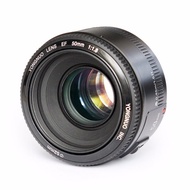 YONGNUO YN EF 50มม. รูรับแสงเลนส์ F/ 1.8รูรับแสงอัตโนมัติ YN50mm โฟกัสอัตโนมัติ F1.8เลนส์สำหรับแคนนอ