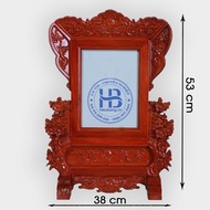 Altar photo frame 18x24cm Apricot Blossom in Huong wood