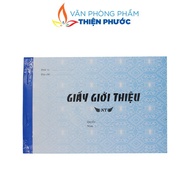 Introduction paper size 13x19mm with good quality tear binding
