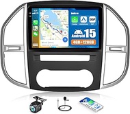 4G 64G Android 15 CAMECHO for Mercedes Benz Vito 3 W447 (2014-2020) with Navi Carplay, 10" Incell To