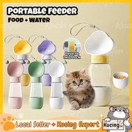 KUCINGJER MALAYSIA 350ml Air + 200ml Makanan Botol Botol Makanan Kucing Anjing Air Perjalanan Portable Feeder Botol Air Kucing Botol Kucing