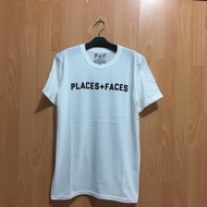 Baju T-shirt Places + Faces White