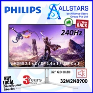 Philips Evnia 32M2N8900 32 Inch Monitor / 4K UHD, 3840x2160, 240Hz, 0.03ms, Built-In Speaker (Warran