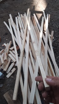 stick jati belanda Srip kayu jati belanda ukuran 10mm x 5mm x 1000mm serut halus