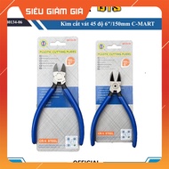 C-MART B0013-6 45 degree bevel cutting pliers 6 inches/150mm - Used to cut copper wire, electronic c