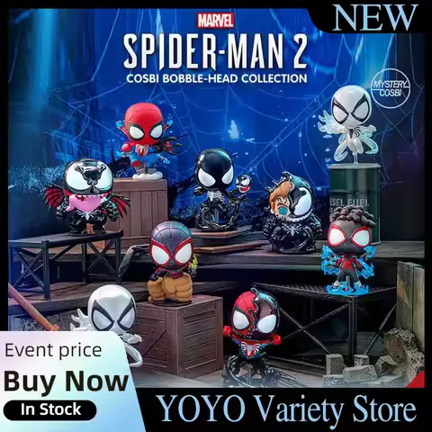 HotToys Marvel Spider-Man 2 Random Blind Box - Collectible Mini Figurine Model Spider-Man Venom Anim
