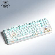 AULA | คีย์บอร์ดกลไกแบบพกพาไร้สาย 3 โหมด F87 ปุ่ม