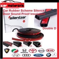 1 Roll Car Rubber Scheme Silence Noise Door Sound Proof Insulation 4.3M Double D