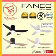 FANCO CO-FAN Rito 3 SMART DC Motor 3 Blade Ceiling Fan W 3 Tone LED Light Kit and Remote Control or Smart Apps WIFI