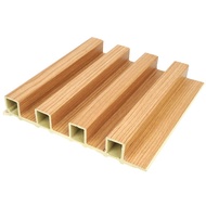 Ecological wood grille board bamboo wood fiber semi-circular arc board TV background wall 160 high g