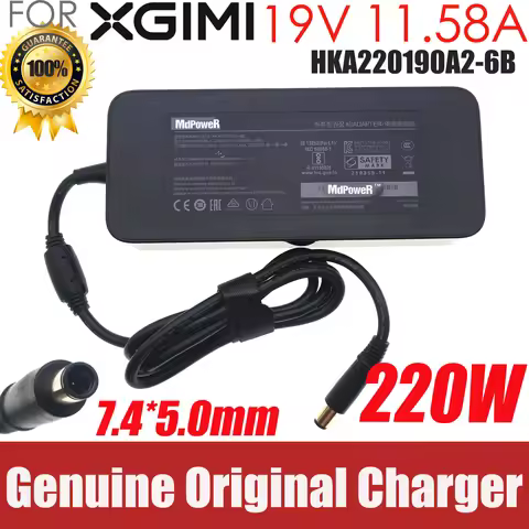 Genuine AC Adapter Power Charger HKA220190A2-6B For XGIMI Projector H3S RS Pro 2 Horizon Power Suppl
