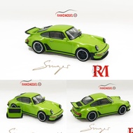 Ready Stock Rhino Model RM 64 Porsche Singer Turbo930 Rhino Green Car Model Out of Print Car Model