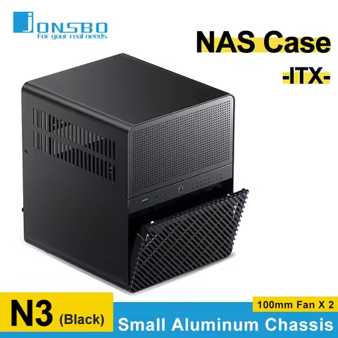 JONSBO N3 NAS Mini Case 8Hard Disk Computer PC Case All-In-One Aluminum ITX Chassis Support 130mm CP