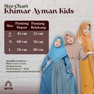 baju sarimbit ayman warna biru seragam couple keluarga pasangan muslim - kerudung anak m