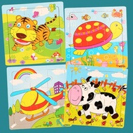 Toys Set Of 9-Piece Wooden Puzzles, Jigsaw Puzzles